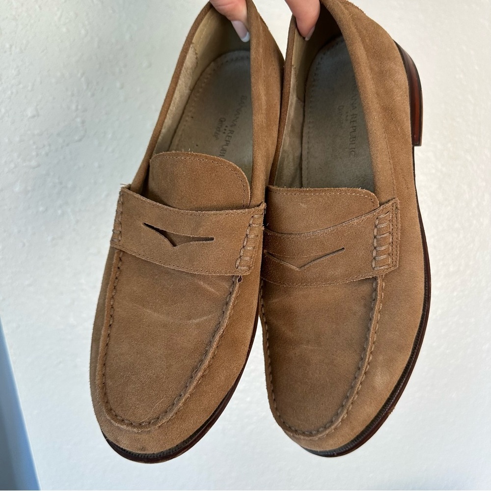 Banana Republic Suede Penny Loafers